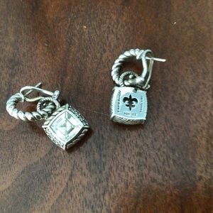 Judith Ripka silver earrings